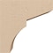Ekena Millwork 4"W x 8"D x 8"H Classic Monterey Rough Cedar Woodgrain TimberThane Corbel, Primed Tan CORUR04X08X08MONRCPR - alternate 6